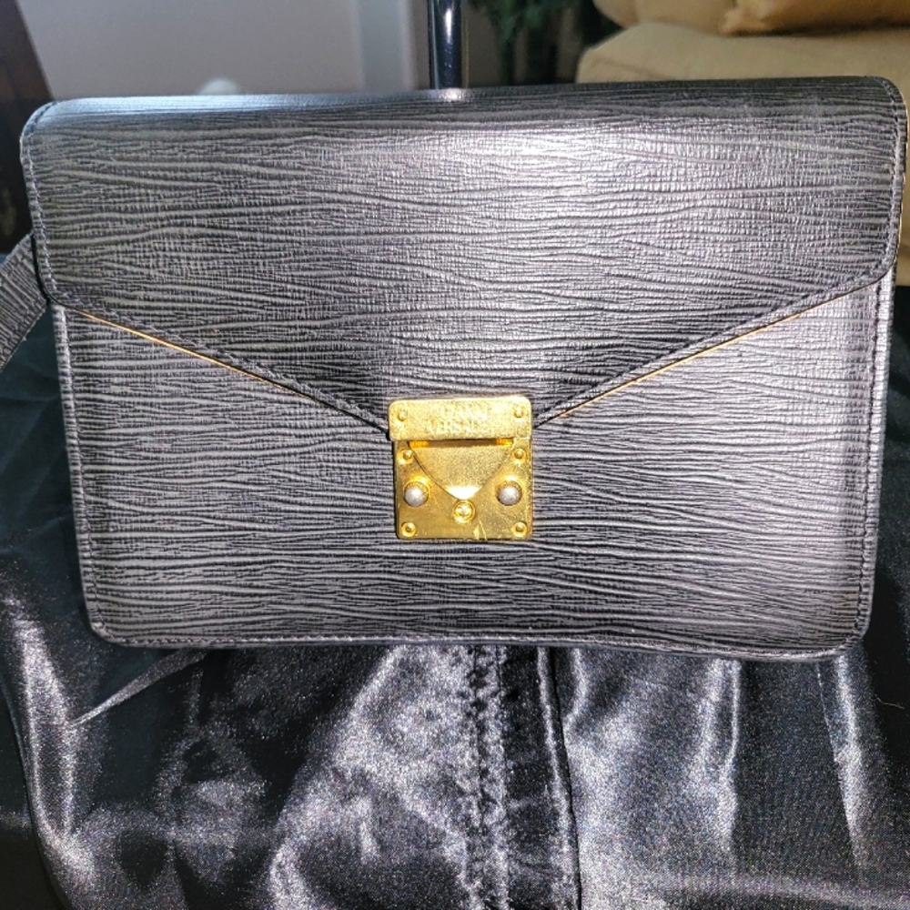 Gianni Versace leather clutch
